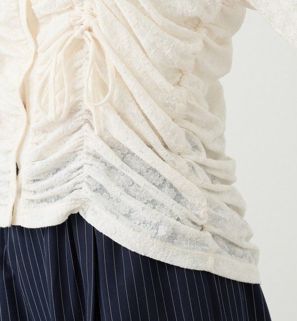  「シャーリングレースカーディガン」|Tシャツ・カットソー|