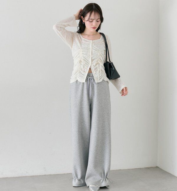  「シャーリングレースカーディガン」|Tシャツ・カットソー|