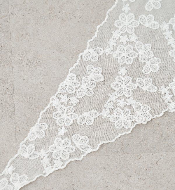  「フラワーレーススカーフ」|マフラー|