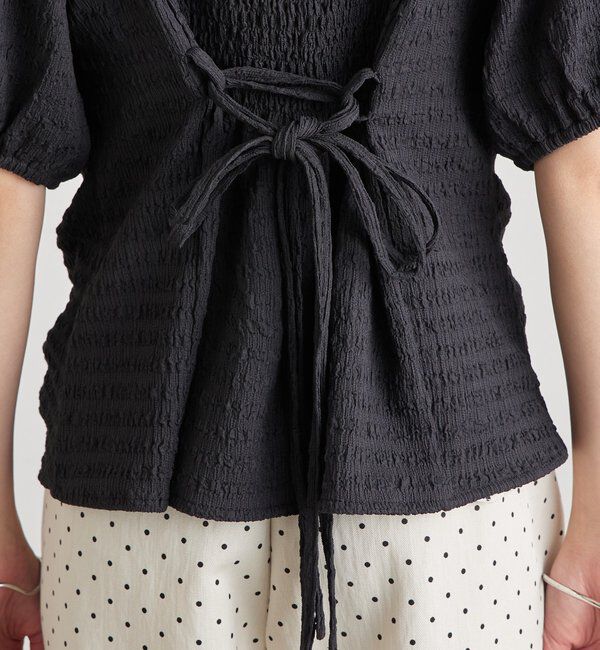  「ハートネックパフブラウス」|シャツ・ブラウス|