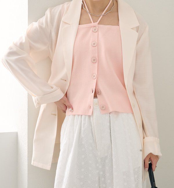  「ホルターニットタンクトップ」|キャミソール|