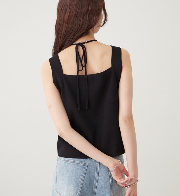  「ホルターニットタンクトップ」|キャミソール|