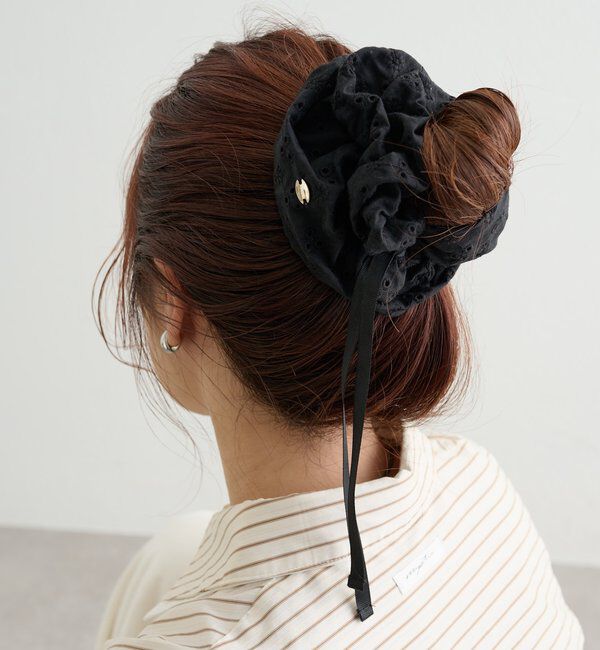  「フラワー刺繍シュシュ」|その他|