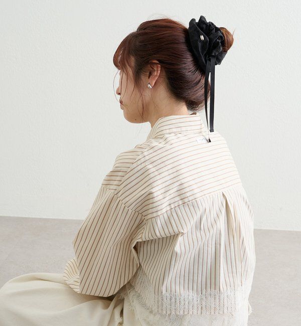  「フラワー刺繍シュシュ」|その他|