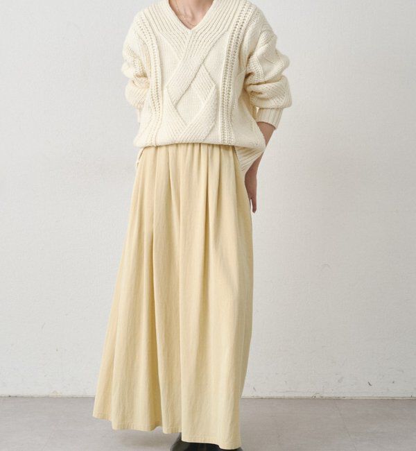  「ケーブルVニット」|ニット・セーター|