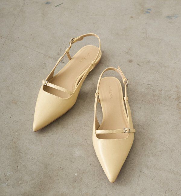  「【GALENA/ガレナ】ストラップポインテッドフラットパンプス」|パンプス|