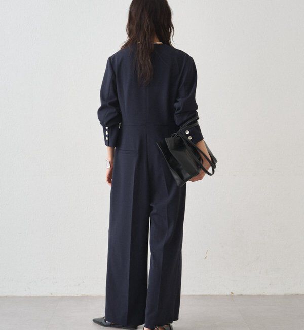  「【Atelier N5/アトリエヌメロサンク】ノーカラーオールインワン」|ワンピース|