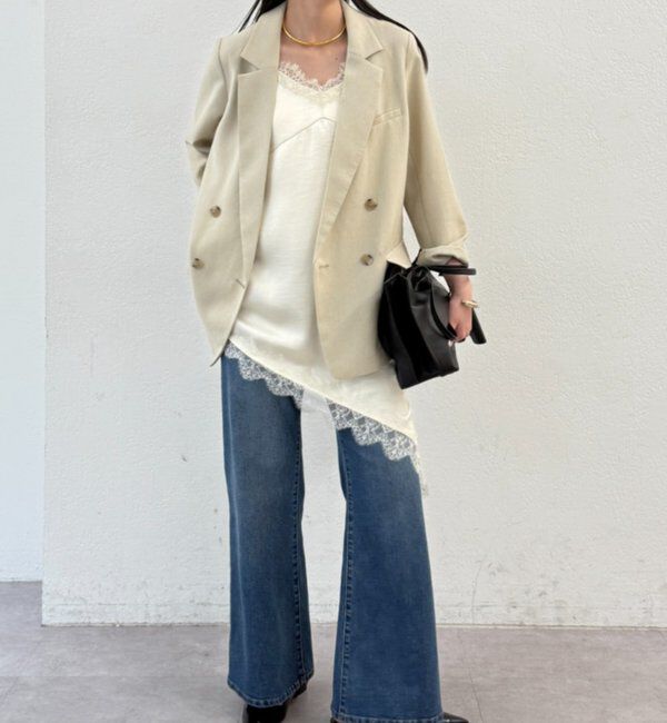  「麻調合繊ジャケット」|テーラードジャケット|