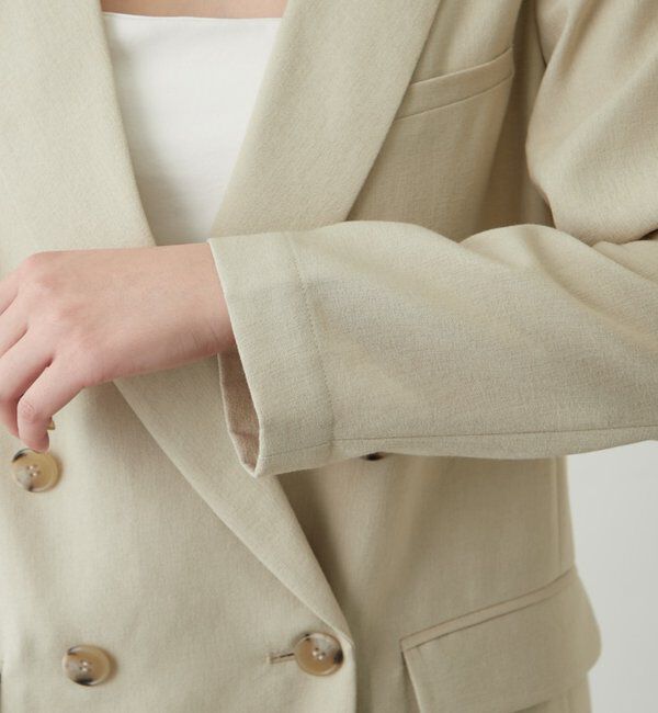  「麻調合繊ジャケット」|テーラードジャケット|