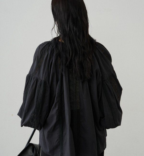  「【INDIA】スキッパーレースブラウス」|シャツ・ブラウス|