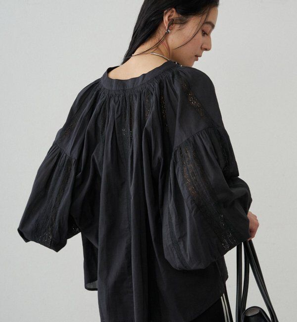  「【INDIA】スキッパーレースブラウス」|シャツ・ブラウス|