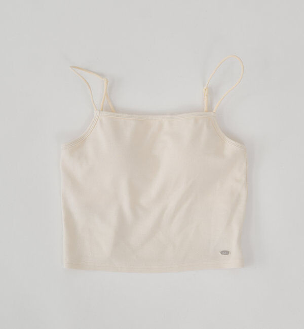  「【6色展開】バックオープンリブキャミ」|キャミソール|