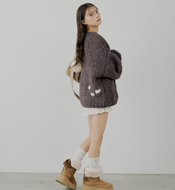  「ビッグケーブルルーズミニワンピース」|ワンピース|