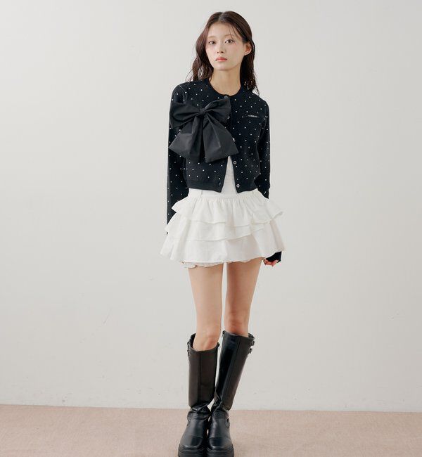  「レイヤードフリルティアードスカート」|スカート|