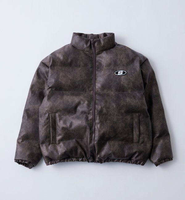  「【UNISEXS】Sロゴヴィンテージライクレザーブルゾン」|ブルゾン・スタジャン|