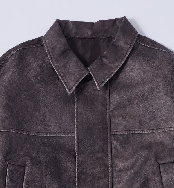  「ステンカラーヴィンテージライクブルゾン」|ブルゾン・スタジャン|