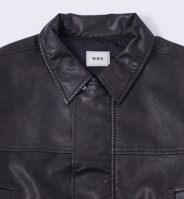  「ステンカラーヴィンテージライクブルゾン」|ブルゾン・スタジャン|