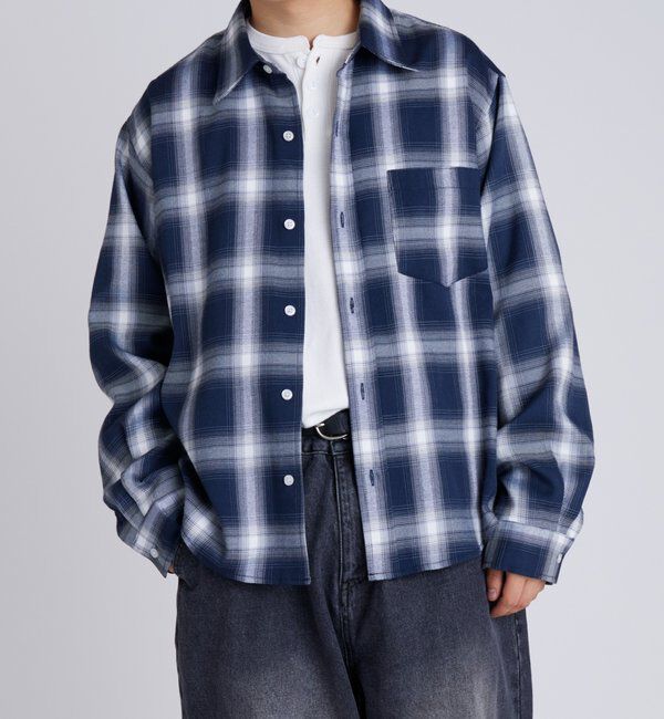  「KOOKYNオンブレチェックシャツ」|シャツ・ブラウス|