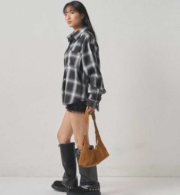  「KOOKYNオンブレチェックシャツ」|シャツ・ブラウス|