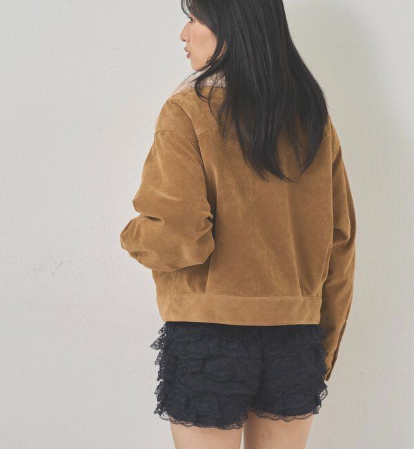  「ボアカラースタッズスウェードブルゾン」|ブルゾン・スタジャン|