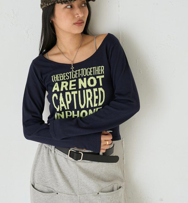  「メッセージロゴニット」|ニット・セーター|