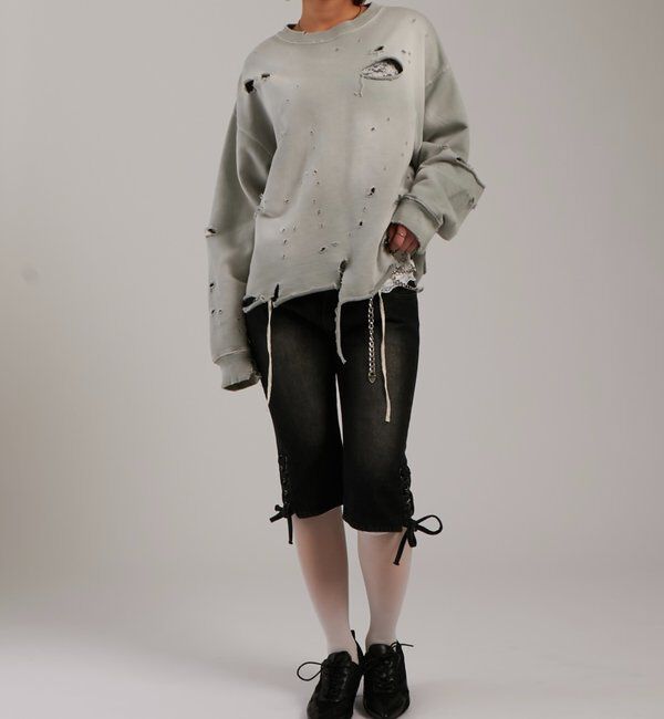  「【FromVintage】ダメージスウェット」|Tシャツ・カットソー|