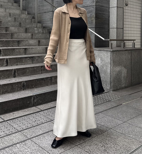  「【サイズ展開あり・新色/ブラウン】バイアススカート」|スカート|