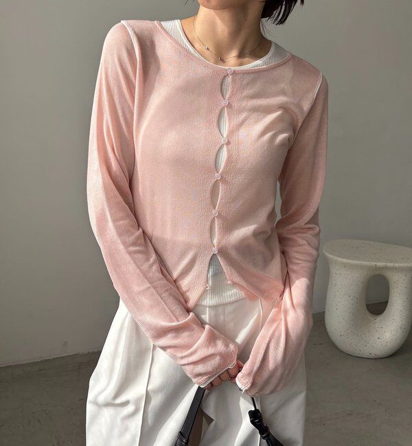  「タンクSETアームラインカーディガン」|カーディガン|