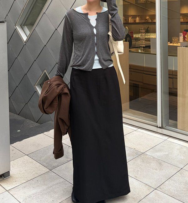  「タンクSETアームラインカーディガン」|カーディガン|