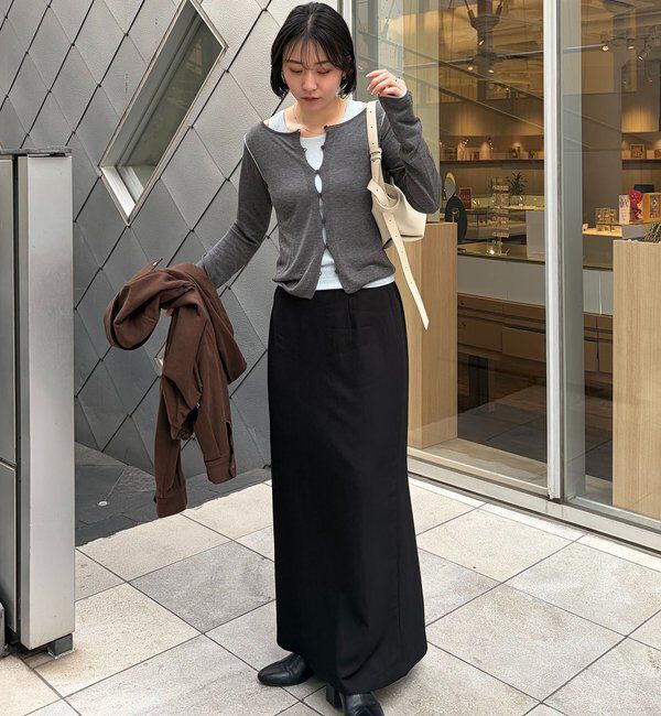  「タンクSETアームラインカーディガン」|カーディガン|