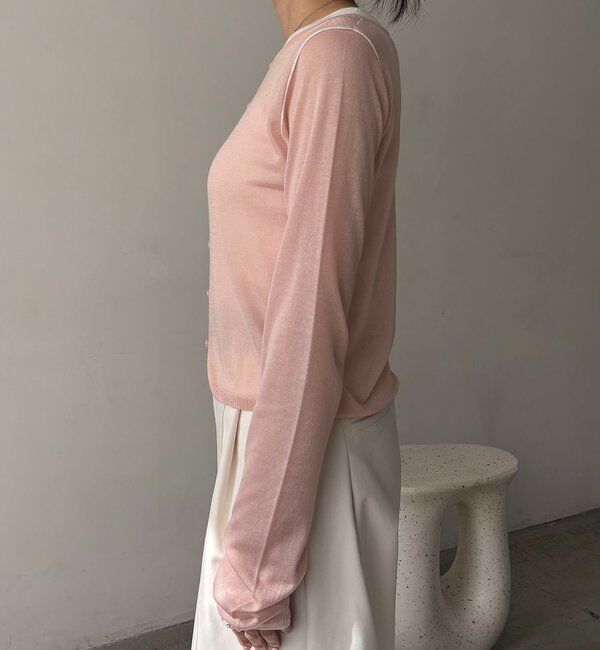  「タンクSETアームラインカーディガン」|カーディガン|