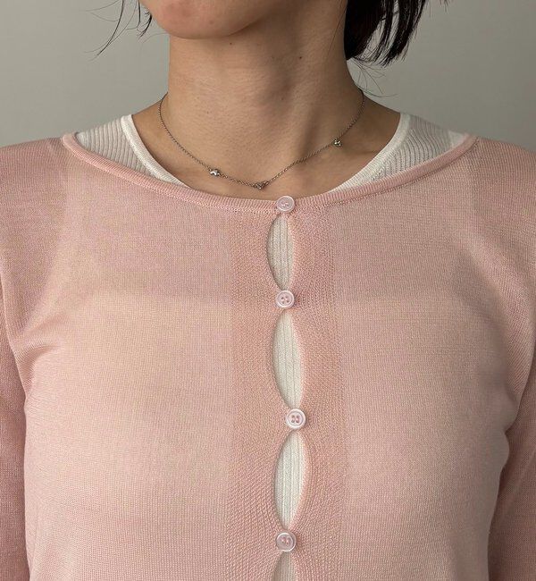  「タンクSETアームラインカーディガン」|カーディガン|