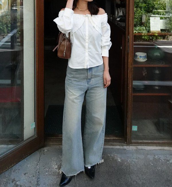  「オフショルパフブラウス」|シャツ・ブラウス|