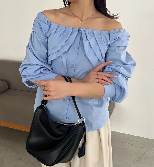  「オフショルパフブラウス」|シャツ・ブラウス|