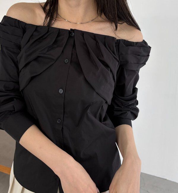  「オフショルパフブラウス」|シャツ・ブラウス|