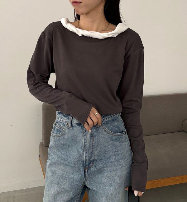  「バルーンネックロンT」|Tシャツ・カットソー|