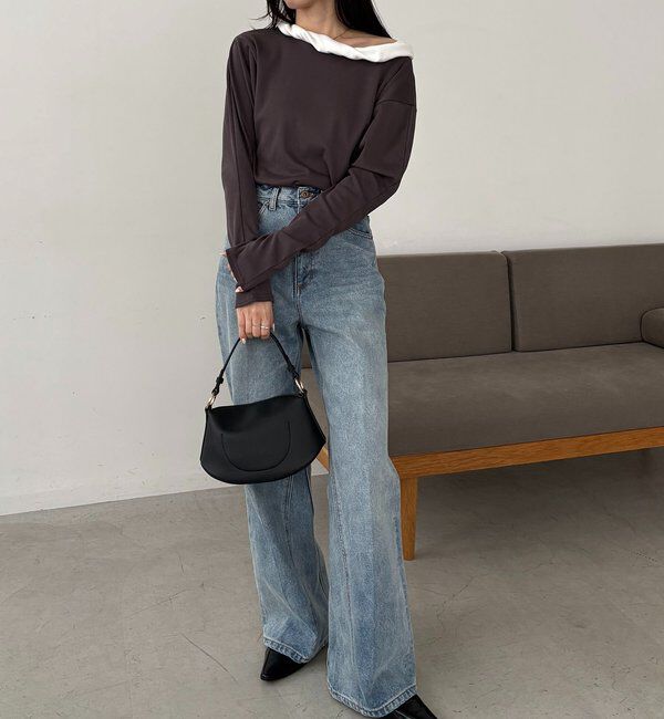  「バルーンネックロンT」|Tシャツ・カットソー|