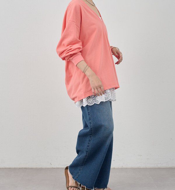  「【ONIT】ディープVネックカットソー」|Tシャツ・カットソー|