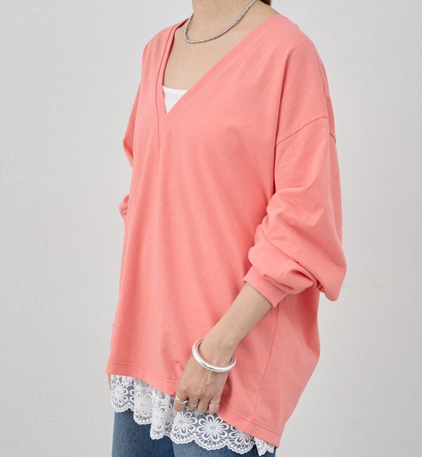  「【ONIT】ディープVネックカットソー」|Tシャツ・カットソー|