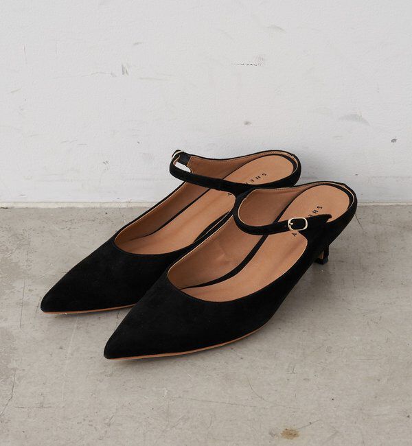  「ストラップヒールパンプス」|パンプス|ブラック