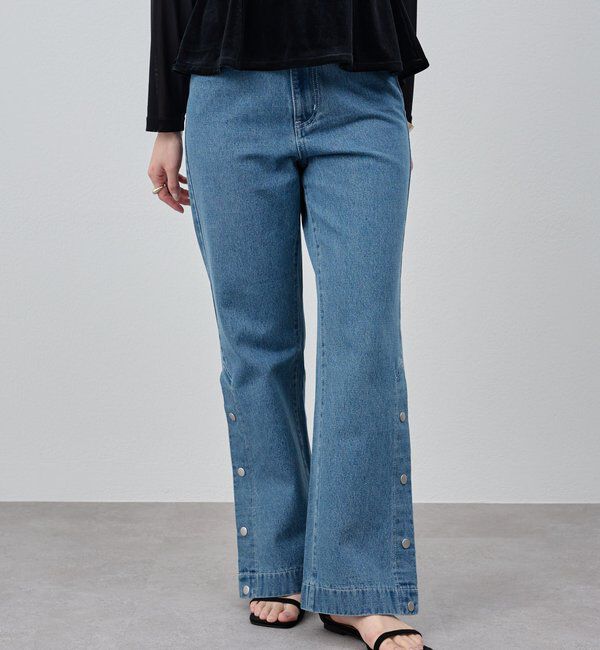  「サイドボタンデニム」|デニム|