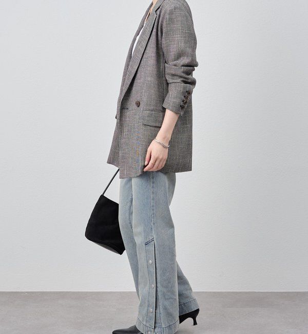  「サイドボタンデニム」|デニム|