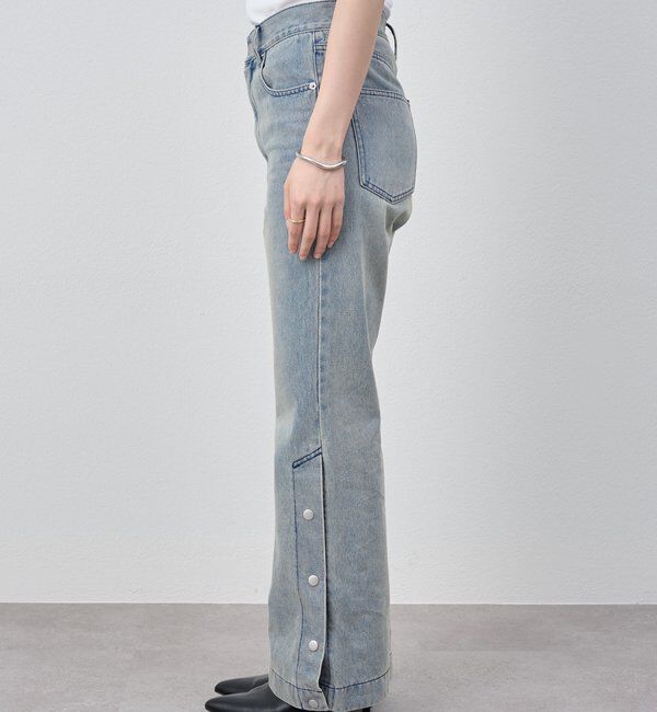  「サイドボタンデニム」|デニム|