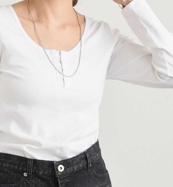  「フロントホックロンtee」|Tシャツ・カットソー|