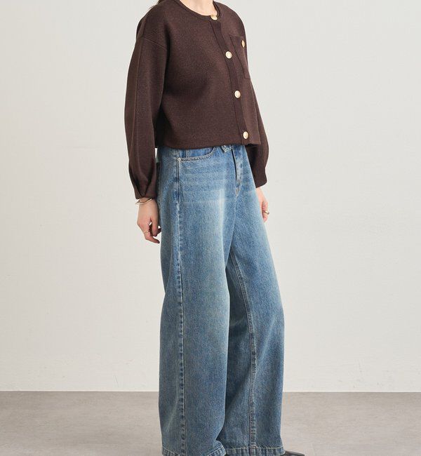  「ラメニットカーディガン」|カーディガン|