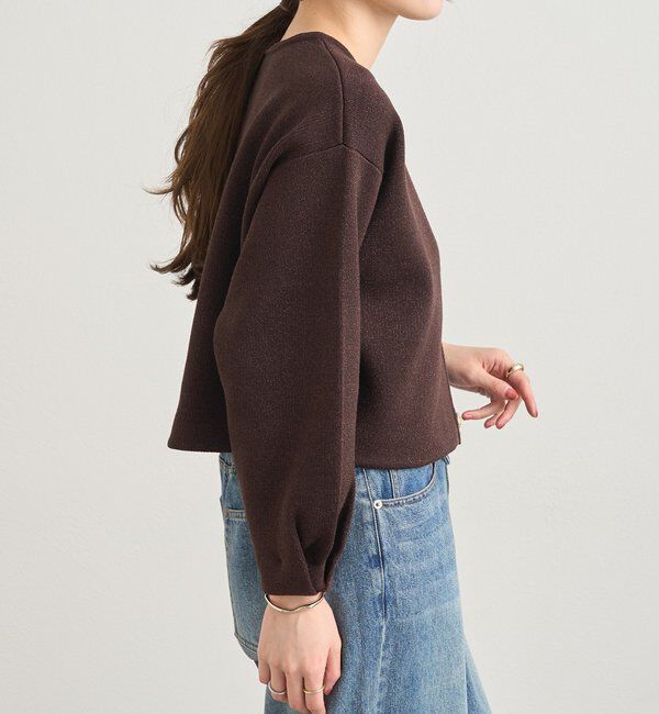  「ラメニットカーディガン」|カーディガン|