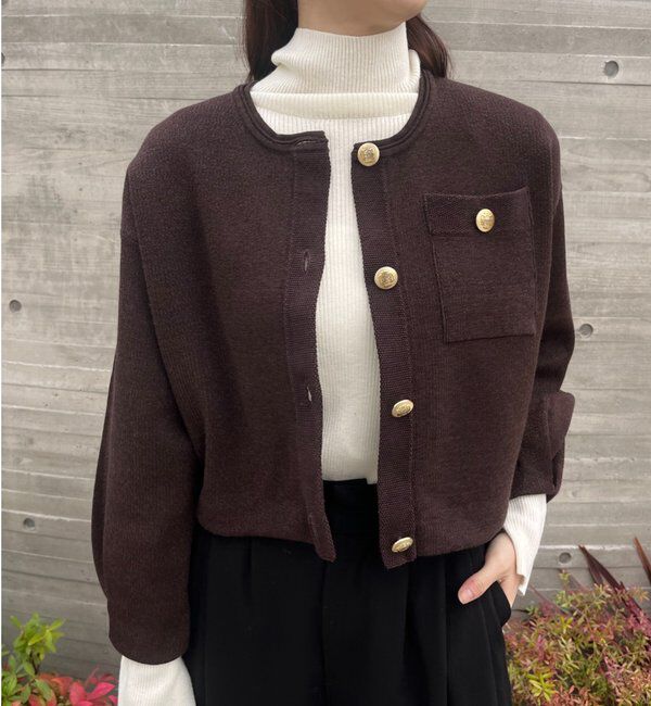  「ラメニットカーディガン」|カーディガン|