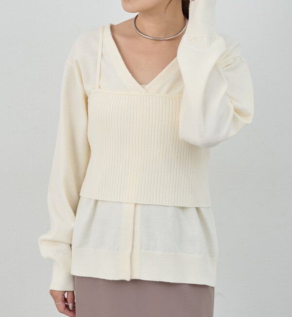  「ビスチェセットカーディガン」|カーディガン|