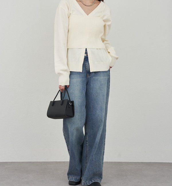  「ビスチェセットカーディガン」|カーディガン|