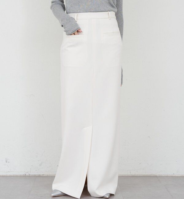  「ポンチIラインスカート」|スカート|アイボリー